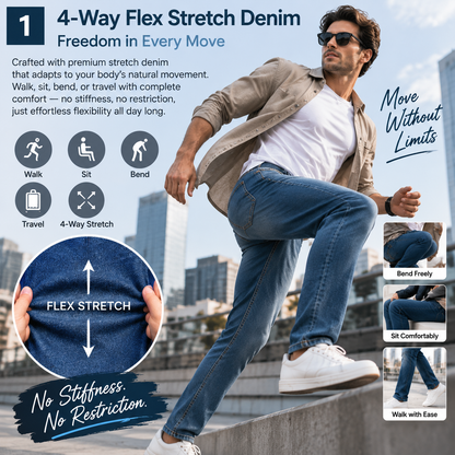 Flex Comfort Slim Straight Jeans