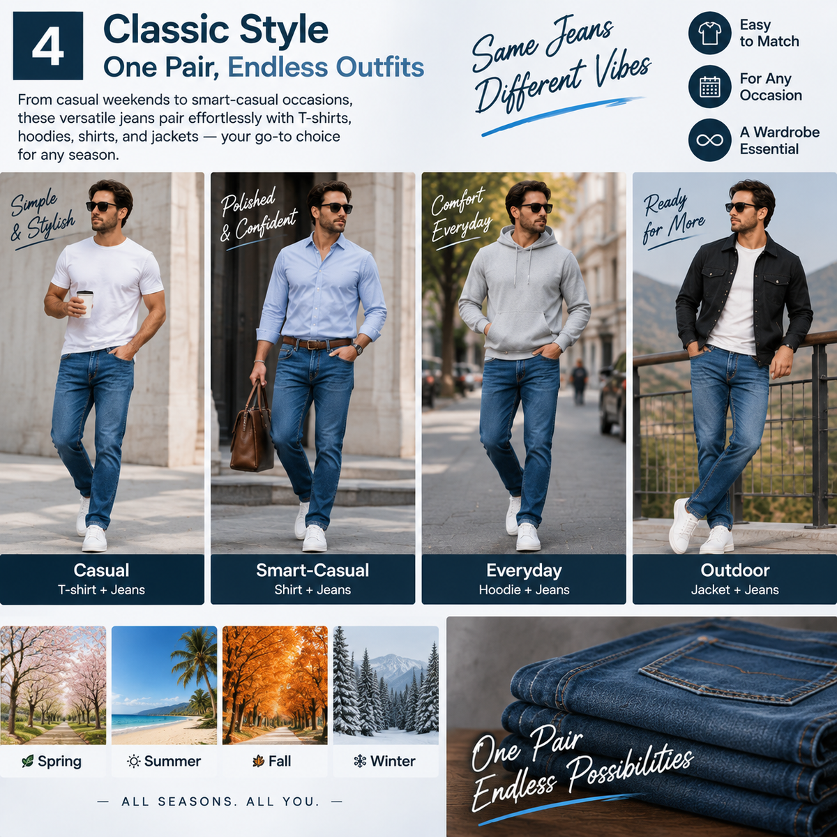 Flex Comfort Slim Straight Jeans