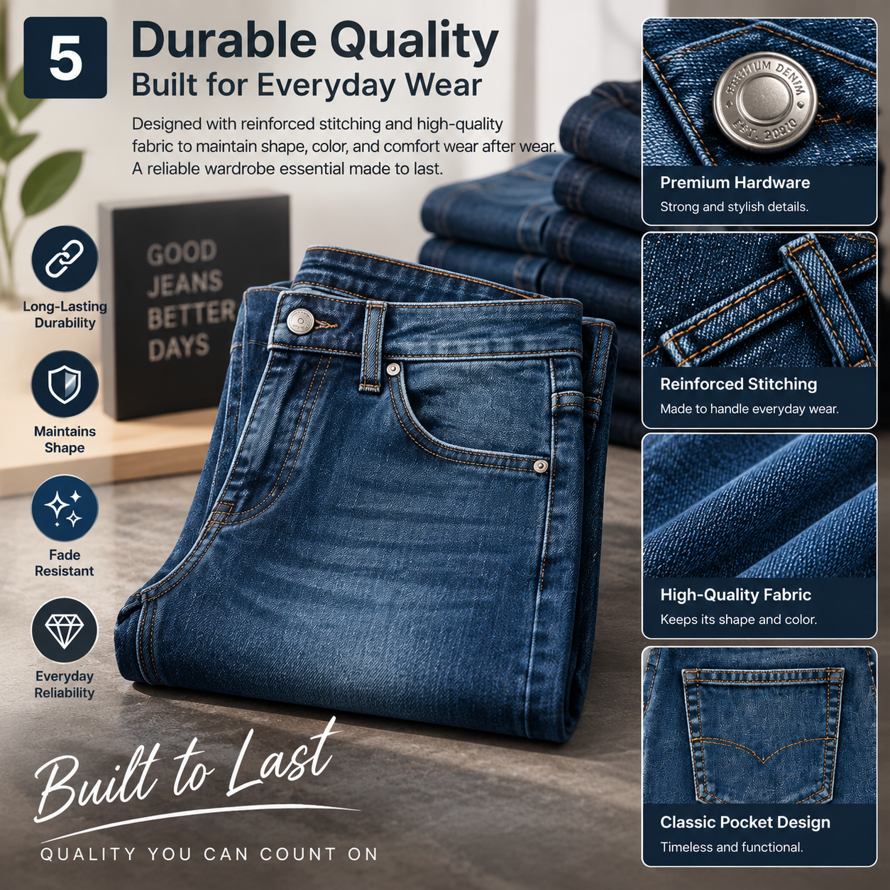 Flex Comfort Slim Straight Jeans