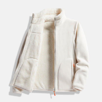 Unisex Double-Layer Fleece Full-Zip Jacket