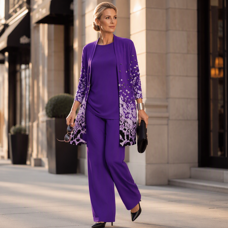 🔥8-PACK ONLY $32.99🔥  Women’s Elegant Printed 3-Piece Set – Effortless Style, Perfectly Coordinated