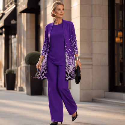 🔥8-PACK ONLY $32.99🔥  Women’s Elegant Printed 3-Piece Set – Effortless Style, Perfectly Coordinated