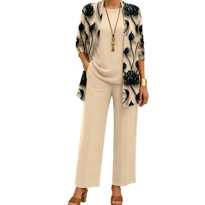 🔥8-PACK ONLY $32.99🔥  Women’s Elegant Printed 3-Piece Set – Effortless Style, Perfectly Coordinated