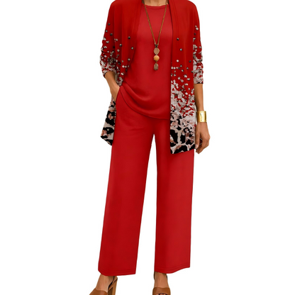 🔥8-PACK ONLY $32.99🔥  Women’s Elegant Printed 3-Piece Set – Effortless Style, Perfectly Coordinated
