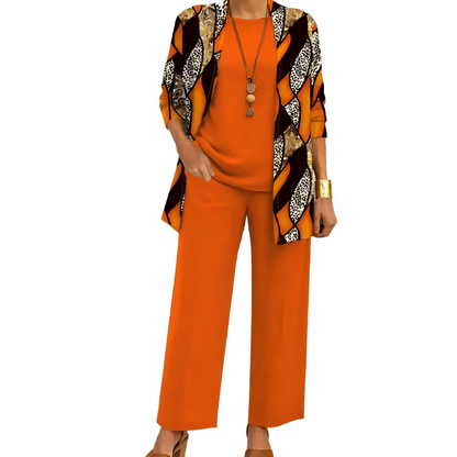 🔥8-PACK ONLY $32.99🔥  Women’s Elegant Printed 3-Piece Set – Effortless Style, Perfectly Coordinated