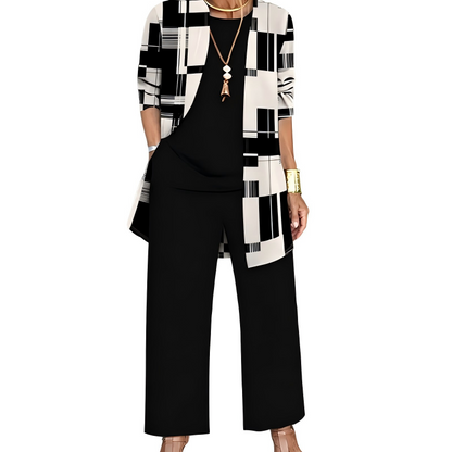 🔥8-PACK ONLY $32.99🔥  Women’s Elegant Printed 3-Piece Set – Effortless Style, Perfectly Coordinated